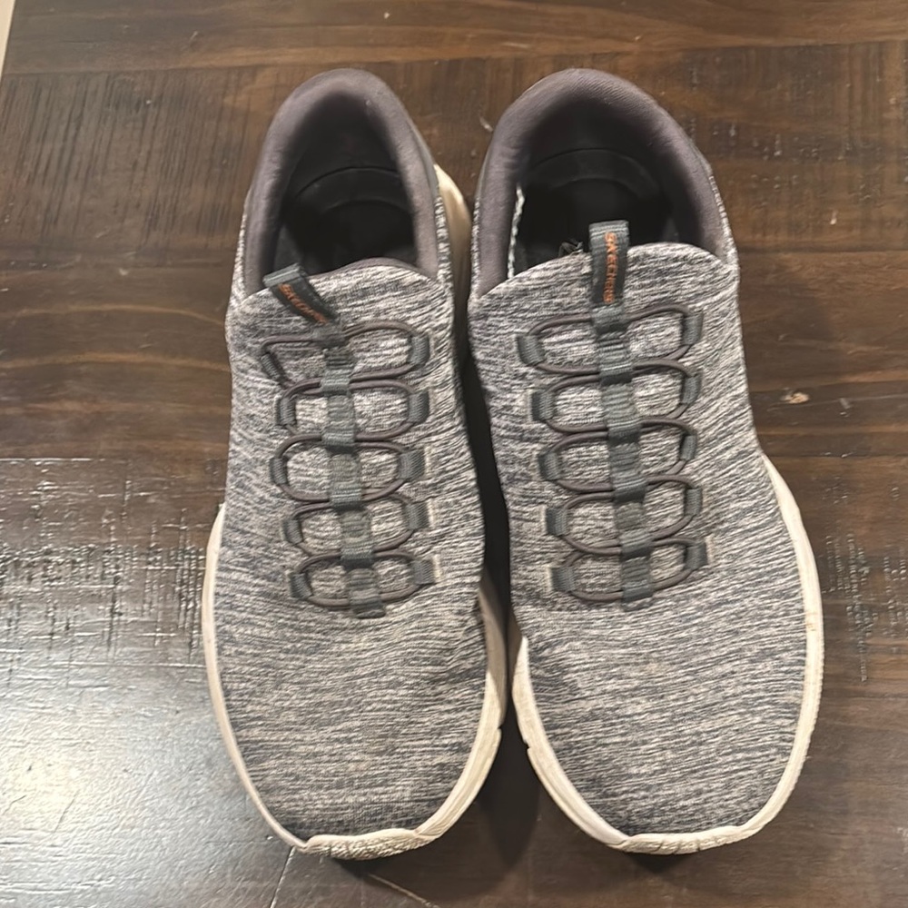 Skechers Gray and Black Men's Sneakers